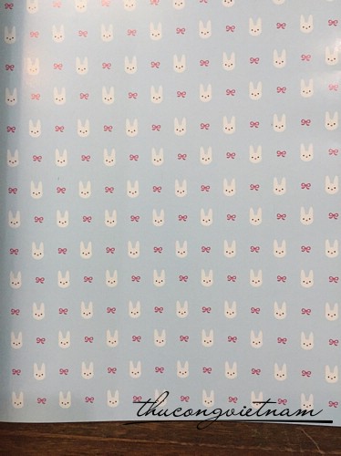 JGLH-01-07 Giấy scrapbook mặt thỏ